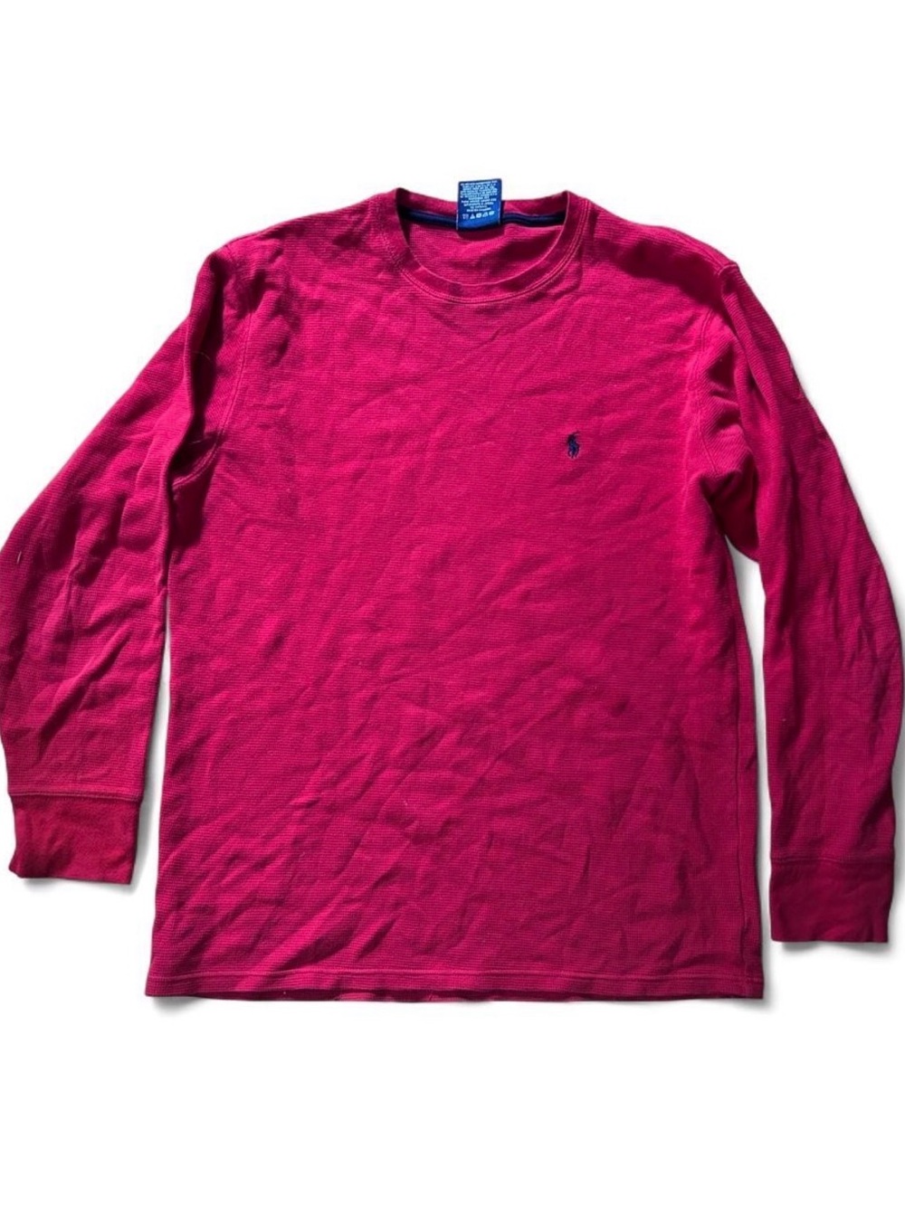 Polo Long Sleeve Crewneck Shirt - red